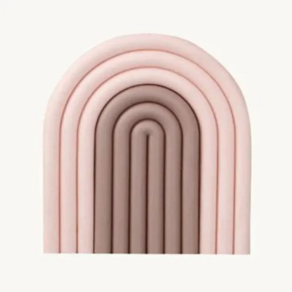 Arch Trivet Bowl Cushions.- Pink Tones